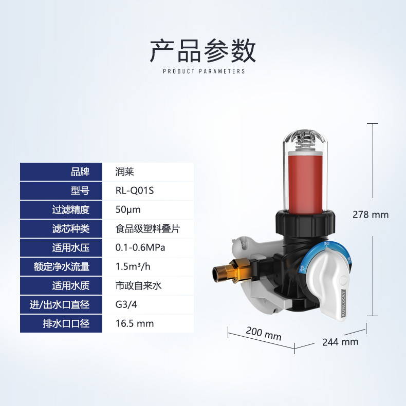 润莱前置过滤器